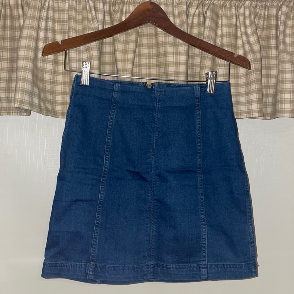 Free people jean skirt